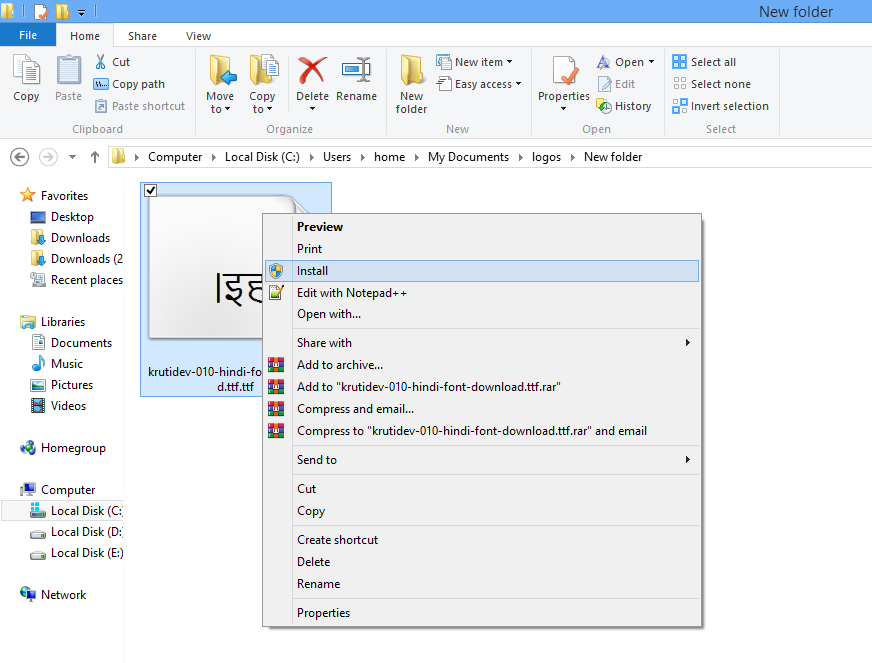 How To Install Kruti Dev 010 Hindi Font